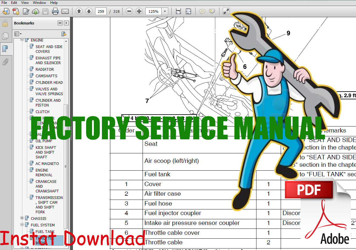 Thumbnail 2000 Yamaha ZUMA II Motorcycle Service Manual